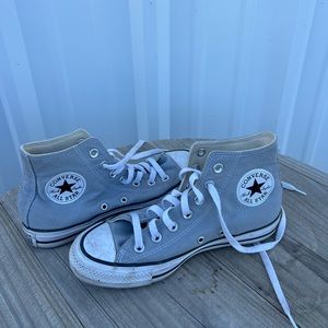 Light Blue High Top Converse